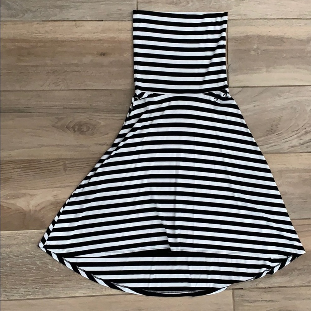 Seven7 convertible striped jersey dress.